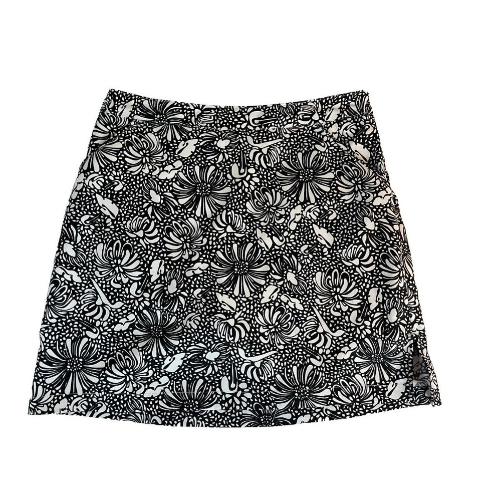 Coral Bay golf tennis pickleball padel skort skirt size 10 black white